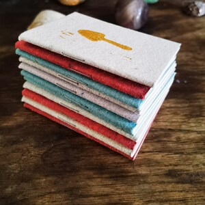 Mushroom Tiny Notebook, Micro-dosing Journal, Recycled Notepad ...