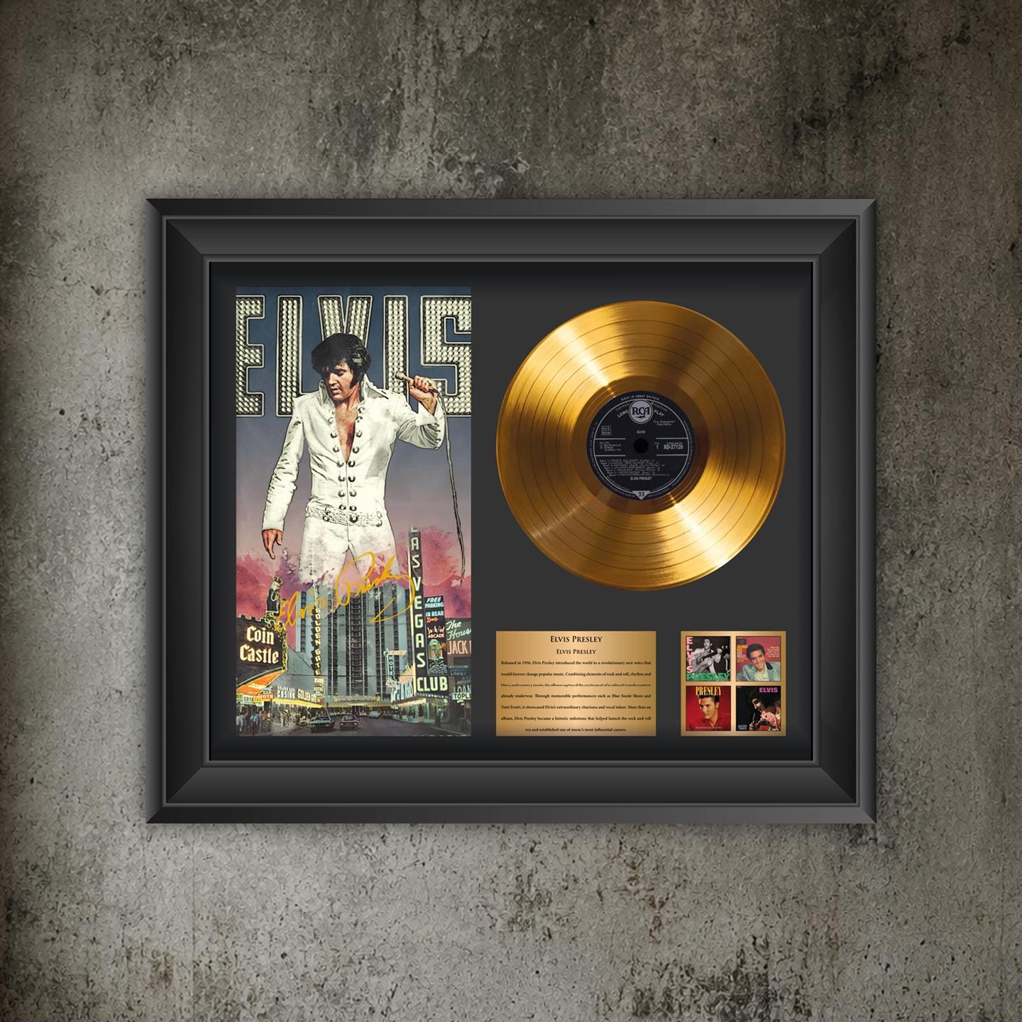 Elvis Presley Framed Gold Records - Etsy