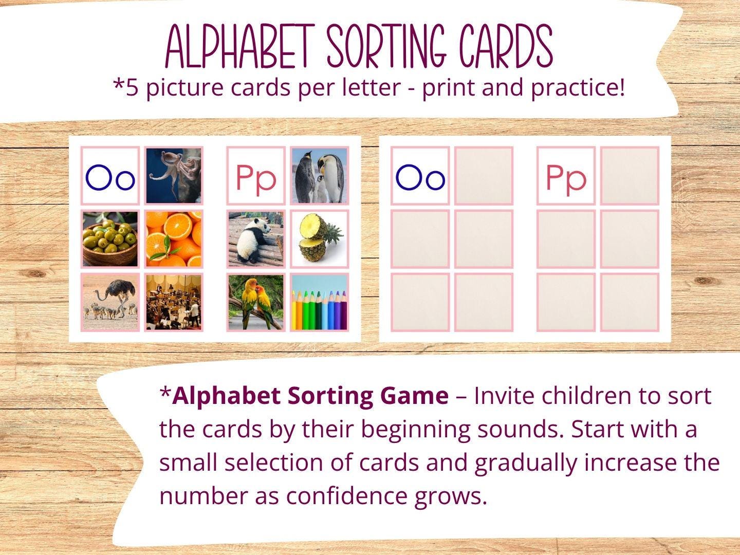 Montessori Alphabet Sorting Cards Printable | ABC Matching Game| Letter ...