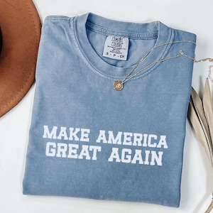 Machen Sie Amerika wieder großartig 2024 Shirt, Komfort Farben, Trumpf Zug 2024 halten Amerika großartig friedliche Demonstrant Gefälschte Nachrichten Amerika Firs