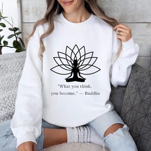 Yoga Sweatshirt For Woman, Yoga Shirt, Meditation T-Shirt, Spiritual Shirt, Workout Shirt, Yoga Lover Hoodie, Yoga Gifts, Yoga Pose Tee