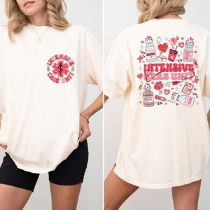 Chemise d'infirmière d'unité de soins intensifs, couleurs de confort, chemise d'infirmière de soins intensifs, cadeau d'appréciation d'infirmière, mignon t-shirt d'infirmière de soins intensifs