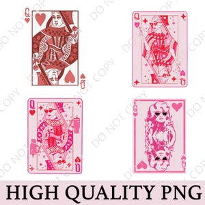 Queen Of Hearts - Cute Playing Card SVG & PNG, Queen of hearts Png, Valentines Day png , Queen of Hearts okulary przeciwsłoneczne czerwona karta do gry PNG