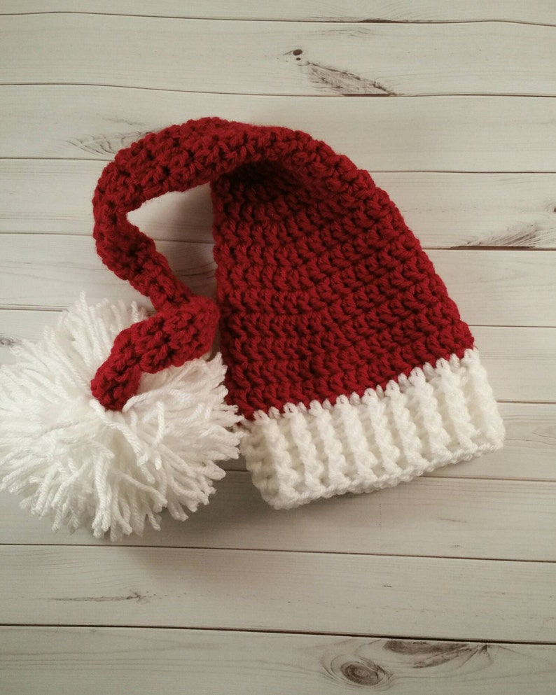 Baby Santa Hat baby to adult sizes image 3