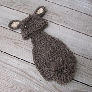 Crochet Newborn Easter Bunny Costume Outfit, Newborn Photo Prop, Holiday, Halloween