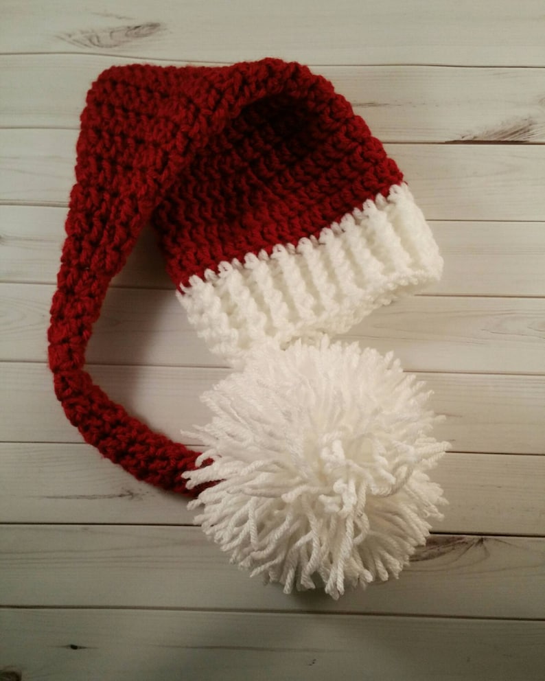 Baby Santa Hat baby to adult sizes image 1