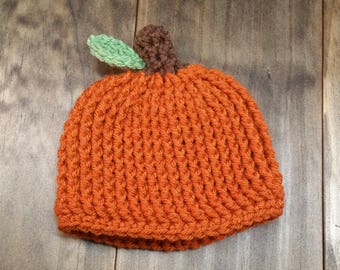 Gorro de calabaza de crochet, gorro de bebé de Halloween, disfraz de Acción de Gracias