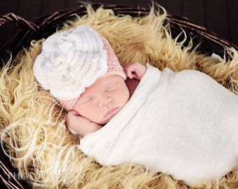 Crochet Baby Girl Flower Hat