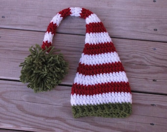Christmas Elf Hat: Long Tail Costume