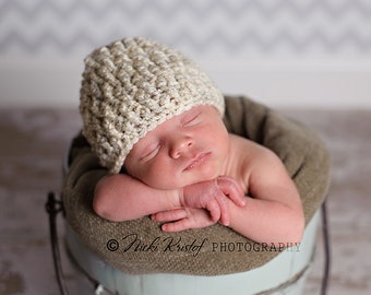 Crochet baby hat, baby girl hat, baby boy hat, Crochet Newborn Photography Prop, Winter hat