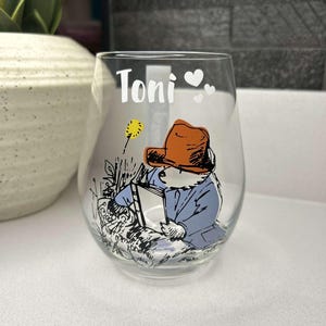 Personalised Paddington Bear Glass (550ml) (Gift Box Packaging)