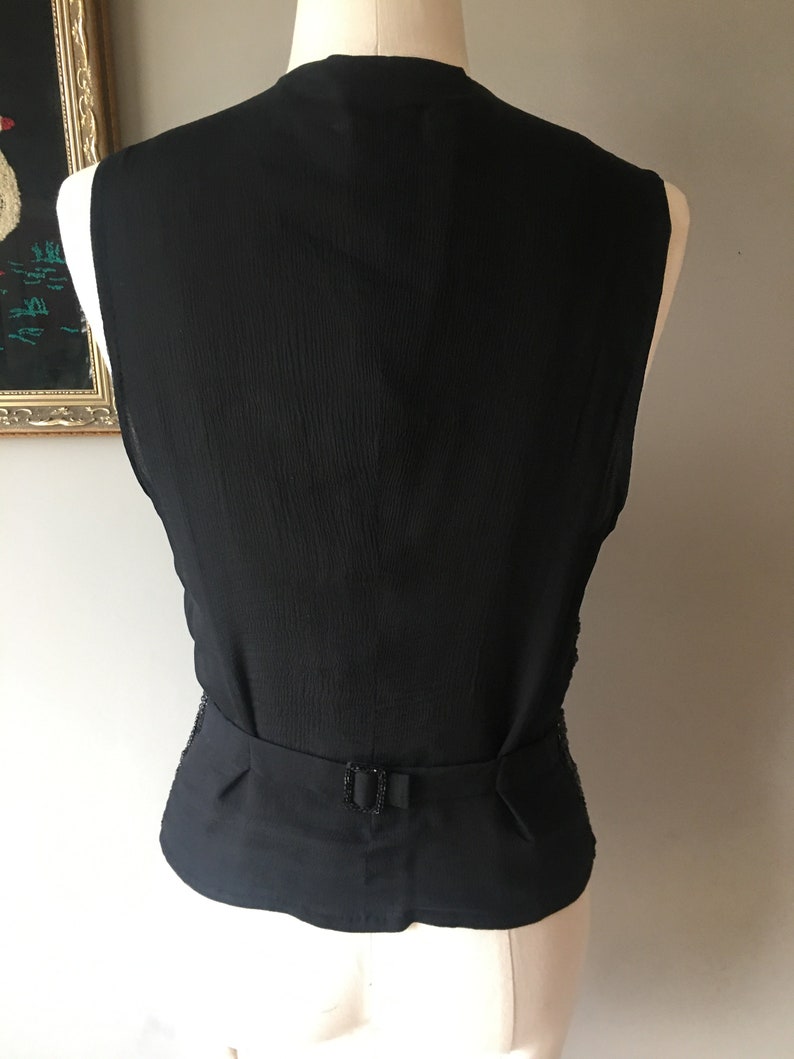 1980s Vintage Eaves & Brown London Ladies Evening Vest. Black - Etsy