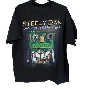 Steely Dan 2015 Concert Tour T-Shirt Size XL Crew Neck Rockabye Gollie Angel