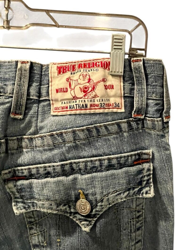 Vintage True Religion Jeans, Nathan Super T Style, Size 32, Made in USA image 7