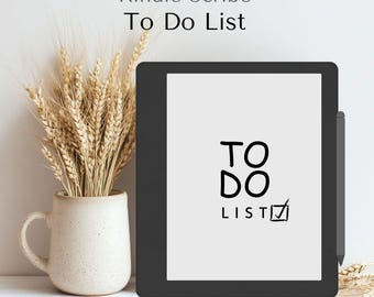 Kindle Scribe To-Do List Planner PDF – Hyperlinked Daily Checklist, Priorities & Notes | Digital Reusable Task Organizer for e-Ink Tablet
