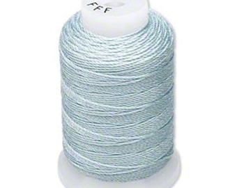 Purely silk thread Pale Green 1 spool or card Size D Size E Size F Size FF Size FFF