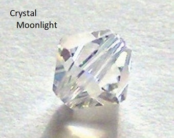 Crystal Passions beads  BICONE 5328 Crystal Beads CRYSTAL MOONLIGHT -- Available in 3mm, 4mm and 6mm