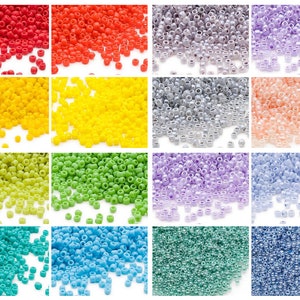 Clearance 11/0 Seed beads Dyna-Mites glass seed beads for jewelry making -- #11 round 10 gram package