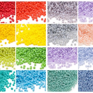 Clearance 11/0 Seed beads Dyna-Mites glass seed beads for jewelry making -- #11 round 10 gram package