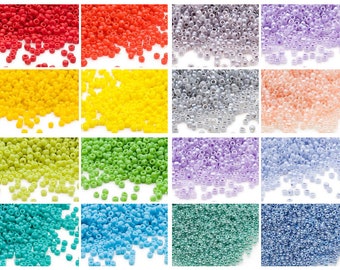Clearance 11/0 Seed beads Dyna-Mites glass seed beads for jewelry making -- #11 round 10 gram package