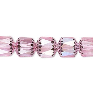 Preciosa Czech Cathedral glass round beads Hot Pink Apollo AB - Available in  6mm, 8mm, 10mm - 1 strand