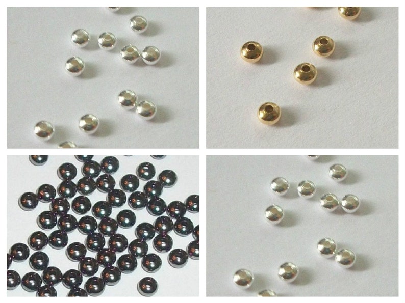 6x6mm 100 Silver Plated Brass Smooth Double Cone Spacer Beads