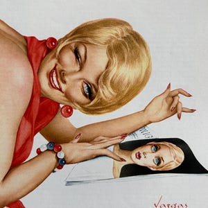 1968 Alberto Vargas Playboy Sexy Pinup Print V045