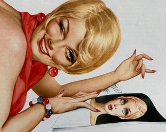 1968 Alberto Vargas Playboy Sexy Pinup Print V045