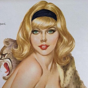 1966 Sexy Alberto Vargas original Playboy pinup V047