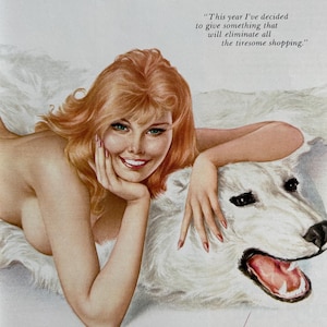 1967 Alberto Vargas Playboy Sexy Pinup Print V037