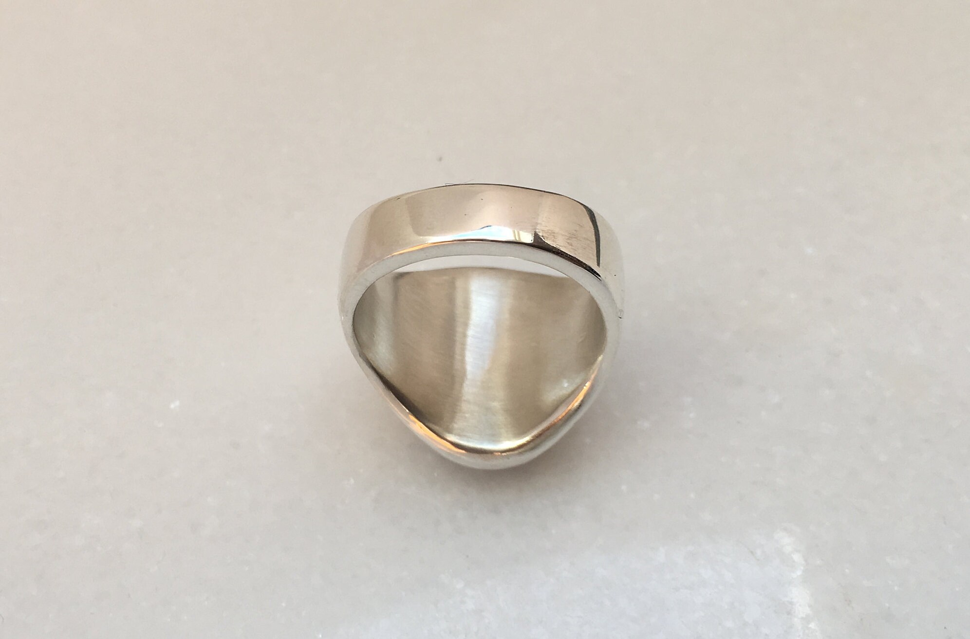 Men's Sterling Silver Ring With Oval Lab-Created Ruby - Doug Peterson Jewelers - Custom Heavy Weight