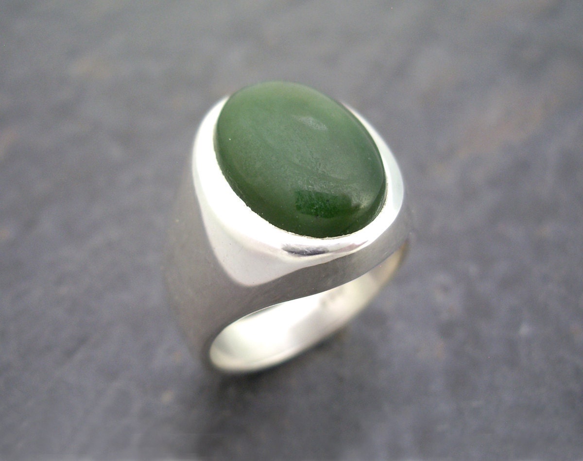 Mens sale jade ring