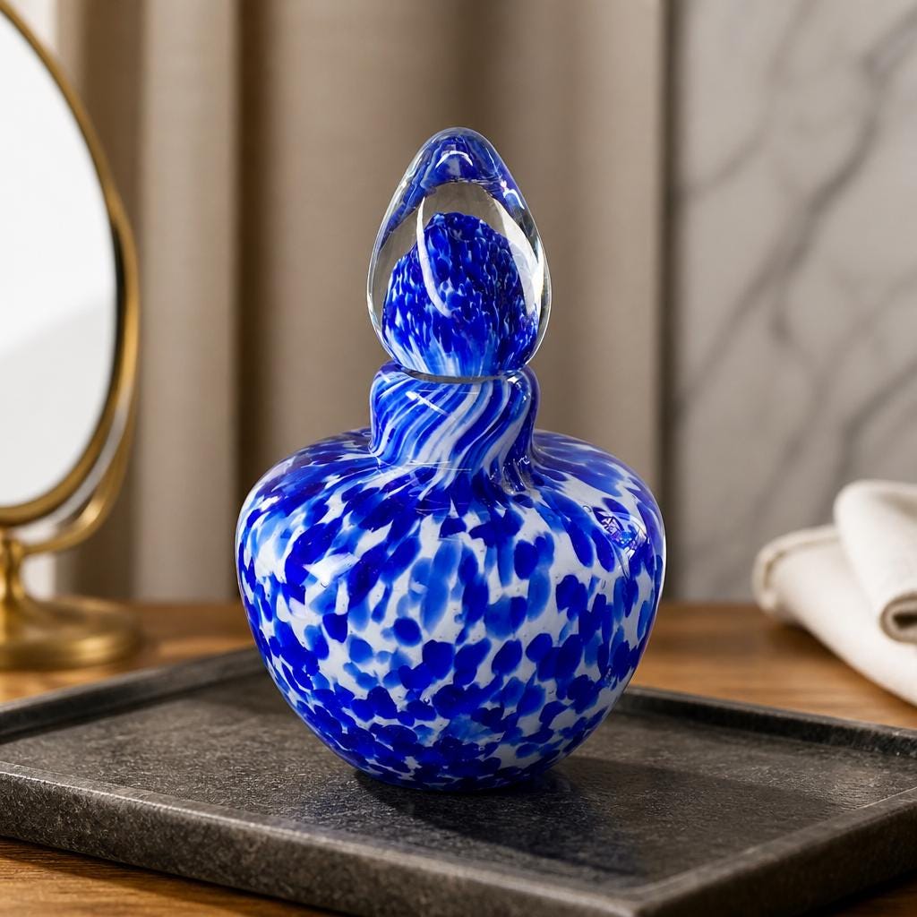 Murano Perfume Bottle With Stopper - Etsy
