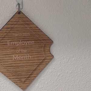 Employee of the Month plaque