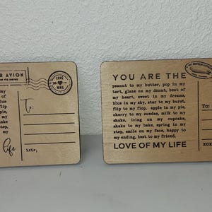 Cartão postal do amor da minha vida
