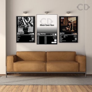 Choose Your Own Album Poster | Custom Album Poster Black, White Digital Poster | Favorite Album Artist Cover | Artist Songs | Gift Ideas