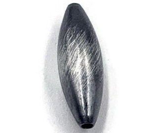 Sterling Silver Navajo Pearl Bead, Torpedo Shape (5mm x 15mm)