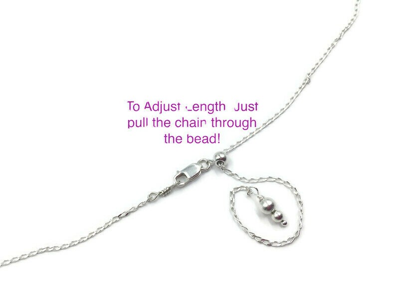 Adjustable Sterling Silver Curb Chain Necklace: 24