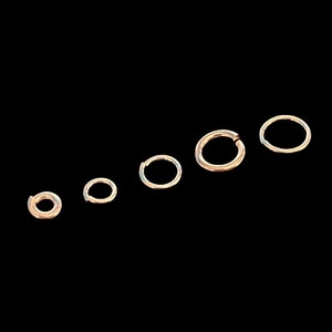 Locking Jump Ring, Gold Filled Locking Jump Ring, 3mm, 4mm, 5mm, 6mm, 8mm, 18 gauge, 22 gauge, Open Jump ring 10 pieces image 3