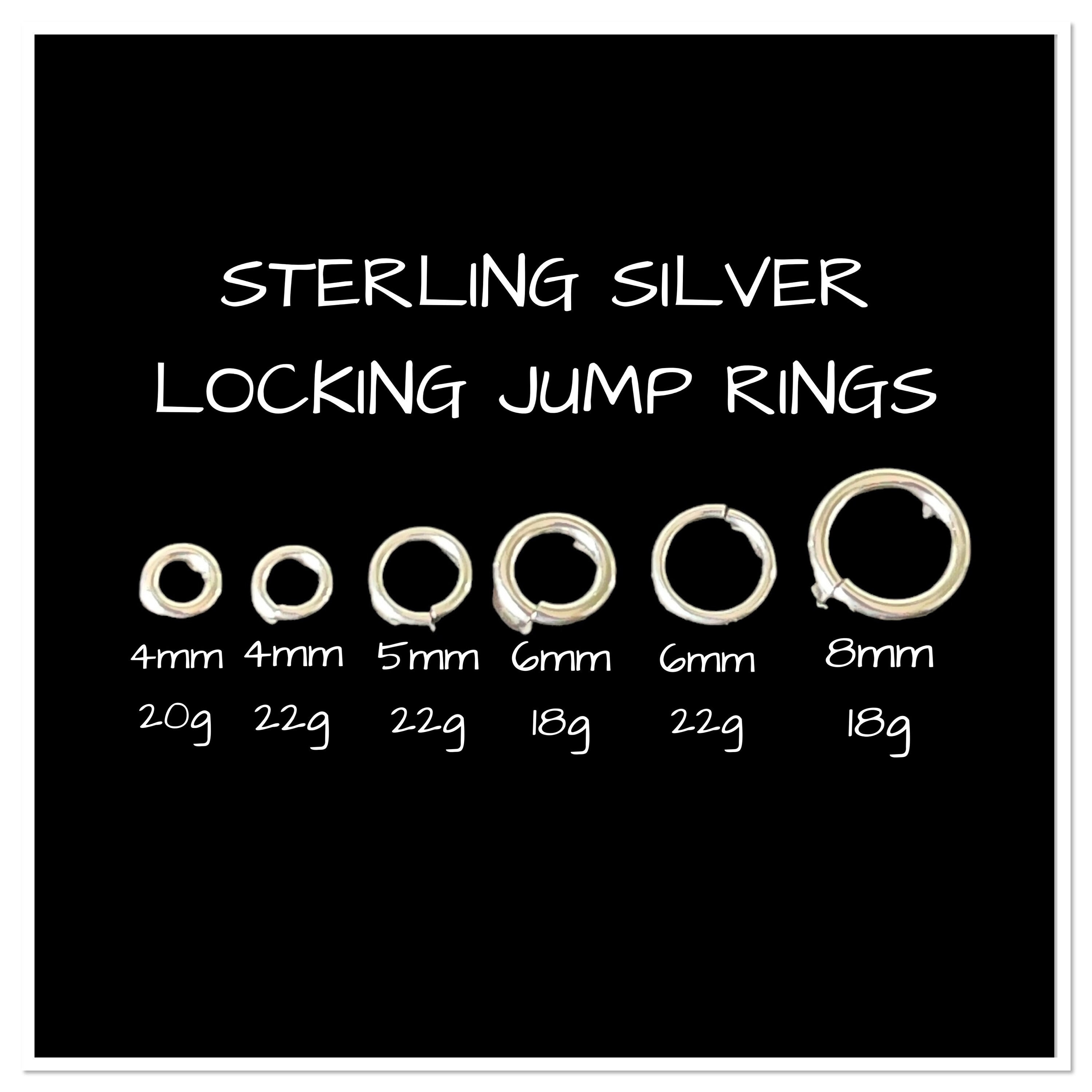 SNAPEEZ® II ULTRAPLATE® Ring Hard Open Jump Ring 4mm Heavy Gauge (Pk 50).  Made in USA.