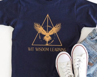 Kids Wizard House Shirt, Toddler Wizard Shirt, Wizard World, Kids Wizard School Tee, Youth Wizard Alumni, Kids Wizard Merch, Kids Lion Tee