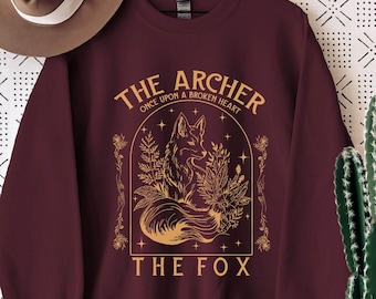 The Archer And The Fox Sweater, Ballad Of The Archer And The Fox Shirt, Once Upon a Broken Heart, Bookish Shirt, Fantasy Books Reader Shirt
