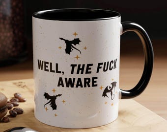 Nou, de F*ck Aware-mok, Dragon Rider-mok, leesgrage koffiemok, vierde vleugelmok, Xaden-mok, Shadow Daddy-mok, boekvriend, cadeau voor lezer