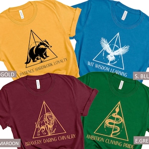 Wizard School House Shirt, Wizard House Sweatshirt, Wizard School Fandom, Theme Park Shirt, Magic School Shirt, Wizard House Alumni Crewneck