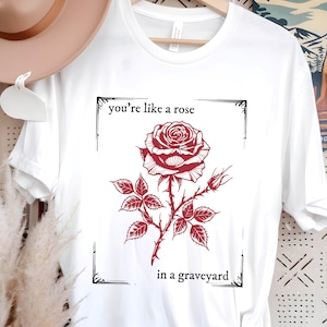 Dramione Manacled Shirt, Comfort Color Manacled Shirt, Book Fandom Lovers, Manacled Merch, You&#39;re Like a Rose in a Graveyard, High Reeve Tee