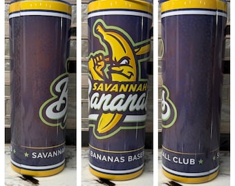 Savannah Bananas 20oz Tumbler Stainless Steel Mug Gift