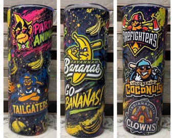 Banana Ball Savannah Bananas 20oz Tumbler Stainless Steel Mug Gift