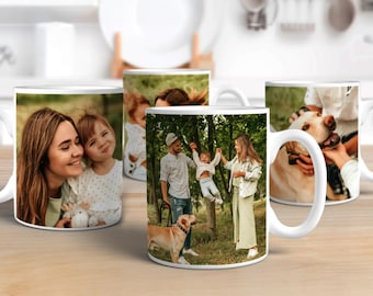 Anpassad fotokollagemugg, personlig present