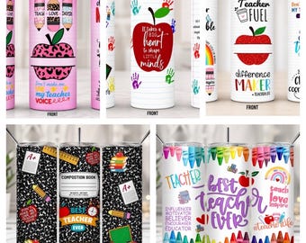 Teacher Tumbler 20oz | Teacher Gift | Best Teacher Ever Cup | Teacher Appreciation Gift | Teacher Life | Back to School Gift