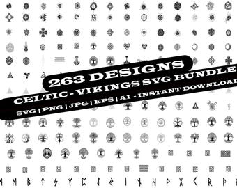 Celtic Vikings SVG Bundle: 263 Designs (Digital Download)